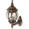 LAMPENWELT Lindby - Wandlamp buiten - 1licht - Kunststof - H: 46.6 cm - E27 - geborsteld goud