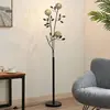 Lucande - vloerlamp - 3lichts - IJzer - H: 160 cm - G9 - zwart, goud