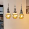 Lucande - hanglamp - 3lichts - ijzer - E27 - chroom