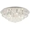Lindby - plafondlamp - 8lichts - Staal, kristal - H: 25 cm - G9 - chroom