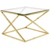 Beliani Table Basse Beverly Doré