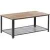 Beliani - Table basse bois foncé et noire 106 x 60 cm ASTON