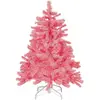 Beliani - Sapin de Noël Artificiel 120 cm en pvc & Acier Rose Pour Ambiance de Noël Cosy Farnham