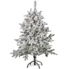 Sapin de Noël effet neige 120 cm blanc TOMICHI