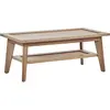 BELIANI Table basse bois clair SIMLA