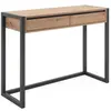 Finori Table console Denver 44 Chêne artisanal et gris anthracite