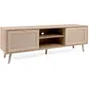Meuble TV 2 portes 2 tiroirs - Panneaux de particule 15 mm, MDF - Déco...