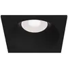 Zoom Downlight carré encastré noir, 1 lumière IP65, GU10