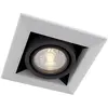 Maytoni Metal Modern Spot encastré carré blanc, 1 lumière, GU10