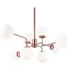 Erich Suspension De Plafond Globe En Laiton, 8 Lumières, E14
