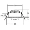 Brumberg, Applique + plafonnier, BRU 38361643 Spot LED encastrable 230...