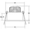 Brumberg, Applique + plafonnier, Spot LED encastrable au plafond 230V ...