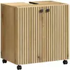 trendteam smart living Meuble sous-lavabo sur roulettes en bois Marron...