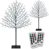 Monzana Kerstverlichting - 2x Kersenbloesemboom 180cm IP44   Koud Wit