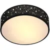 Monzana Plafondlamp - Sterrenhemel Rond 38cm 40 Watt Stof - Zwart