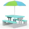 Spielwerk Kinder Tuinset   Incl. Parasol UV-bescherming - Mint Grijs