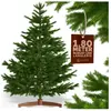 CASARIA Kunstkerstboom XL - 180x110cm Houten Staander   Groen