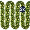Casaria Guirlande - 2x10m 200 LEDS Afstandsbediening - Warmwit