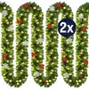 Casaria Guirlande - 2x5m 80 Leds incl. Decoratie - Warm Wit