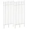 CLP Lot de 2 Treillis Elisa en fer robuste 100 x 50 cm , Blanc