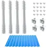 Kit de montage photovoltaïque pour toit en tôle trapézoïdale - Nuasol