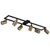 Lindby - buitenspot - 6lichts - Ijzer - H: 15 cm - GU10 - messing, zwa...