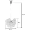 Lucande - hanglamp - 5lichts - Glas, ijzer - H: 40 cm - G9 - transpara...