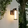Lindby - LED wandlamp buiten - 1licht - Aluminium, glas - H: 26 cm - r...