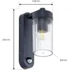 Lindby - Wandlampen buiten - 1licht - Aluminium, polycarbonaat - H: 23...
