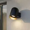 Lindby - Wandlamp buiten - 1licht - aluminium - H: 17.3 cm - GU10 - zw...