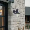 Lindby - Wandlamp buiten - 1licht - Staal, glas - H: 31 cm - E27 - zwa...