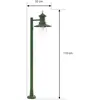 Lindby - Tuinpad verlichting - 1licht - Staal, glas - H: 110 cm - E27 ...