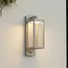 Lucande - Wandlamp buiten - 1licht - Aluminium, glas - H: 38 cm - lich...