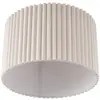 Lindby - plafondlamp - 1licht - Linnen, metaal - H: 30.5 cm - E27 - cr...