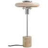 Lindby - Tafellamp - 1licht - Metaal, travertijn - H: 46 cm - E14 - be...