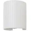 Lindby - Wandlamp - 1licht - Textiel, ijzer - H: 21 cm - E27 - wit
