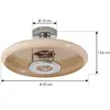 Lindby - plafondlamp - 1licht - Metaal - H: 16 cm - E27 - beige
