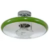 Lindby - plafondlamp - 1licht - Metaal - H: 16 cm - E27 - groen
