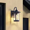 Lindby - Wandlamp buiten - 1licht - Aluminium, glas - H: 33.4 cm - E27...