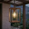Lucande - Hanglampen buiten - 1licht - Aluminium, glas - H: 150 cm - E...
