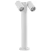 PRIOS - Sokkellamp - 2lichts - Aluminium, glas - H: 45 cm - GU10 - wit