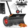 MASKO® Sneeuwschep / Sneeuwschuiver op wielen in hoogte verstelbaar - ...