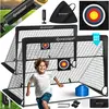KESSER® Voetbaldoel voor kinderen, pop-up set van 2, opvouwbaar, met g...