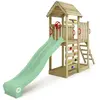 Wickey - Aire de jeux Portique bois JoyFlyer avec toboggan Maison enfa...
