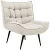 BELIANI Fauteuil en tissu beige clair ALVESTA