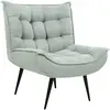 BELIANI Fauteuil en tissu vert menthe ALVESTA