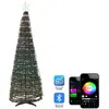 BELIANI Sapin de Noël avec Lumières led Multicolores Contrôlable Via une Application Saarloq