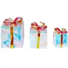 BELIANI Décoration de Noël à led Cadeaux Multicolores 15/20/25 cm Accessoire Fêtes Capella
