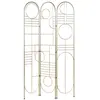 BELIANI Séparateur de pièce à 3 panneaux TURANIA Doré 100 cm 170 cm