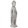 BELIANI Figurine Décorative MgO en Forme de Bouddha Intérieur Extérieur Grise Thoiry